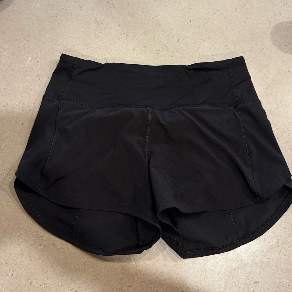 Lululemon black shorts // 4”